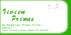 vivien primus business card